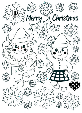 A4 XMAS Colour In Sheet - FREE Download