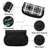 HD Tartan 3-Layer Pencil Case - FREE p&p Worldwide