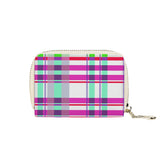 Tartan Zipper Card Holder