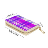 Tartan Zipper Card Holder
