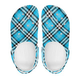 Women's Blue Tartan Soft Sandals - Free p&p Worldwide