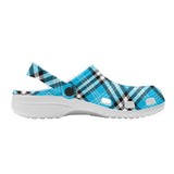 Women's Blue Tartan Soft Sandals - Free p&p Worldwide