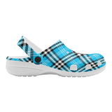 Women's Blue Tartan Soft Sandals - Free p&p Worldwide