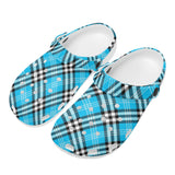 Women's Blue Tartan Soft Sandals - Free p&p Worldwide