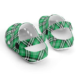 Tartan Green - Kids Clogs - FREE p&p Worldwide