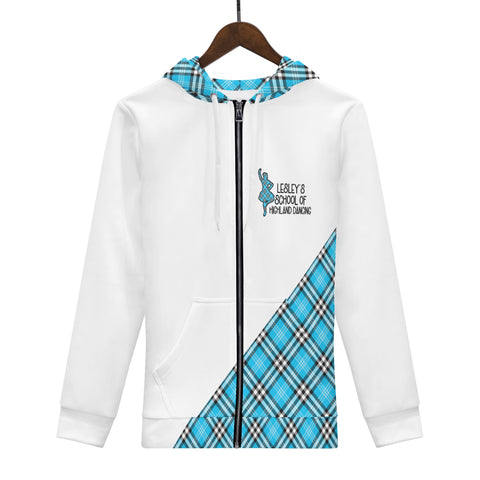 Lesley's School of Highland Dancing Womens Zip Hoodie (girl)