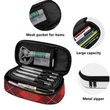 HD Tartan 3-Layer Pencil Case - FREE p&p Worldwide