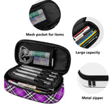 HD Tartan 3-Layer Pencil Case - FREE p&p Worldwide