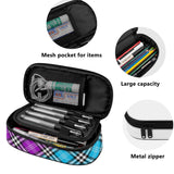 HD Tartan 3-Layer Pencil Case - FREE p&p Worldwide