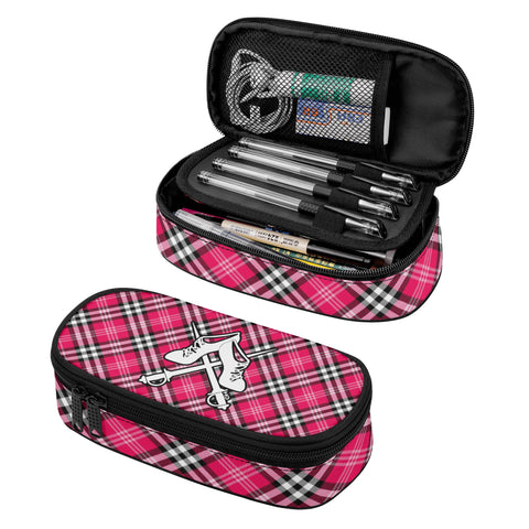Tartan 3-Layer Pencil Case - FREE p&p