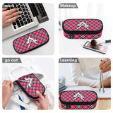 HD Tartan 3-Layer Pencil Case - FREE p&p Worldwide