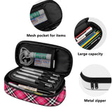 HD Tartan 3-Layer Pencil Case - FREE p&p Worldwide