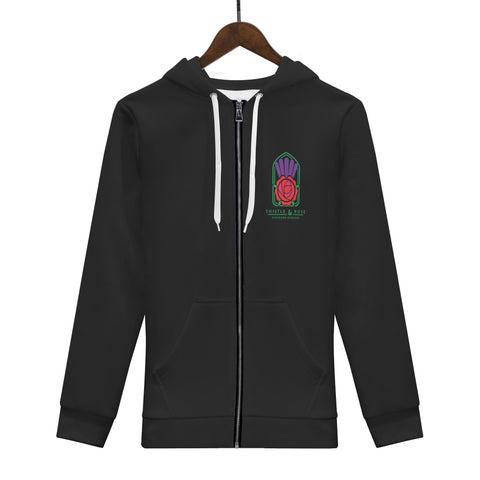 THISTLE & ROSE Womens Zip Hoodie