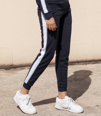 Tracksuit Pants with Contrast Panel down full leg - Adult