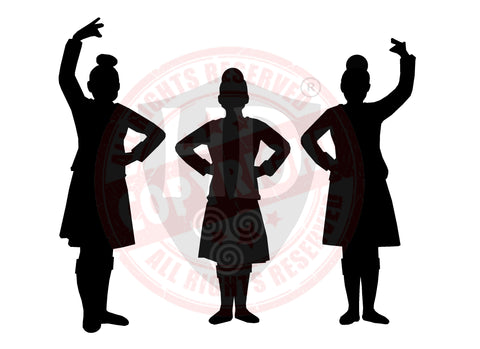 Morgan, Bethany and Jessica - Girl Decal - A4 Sheet