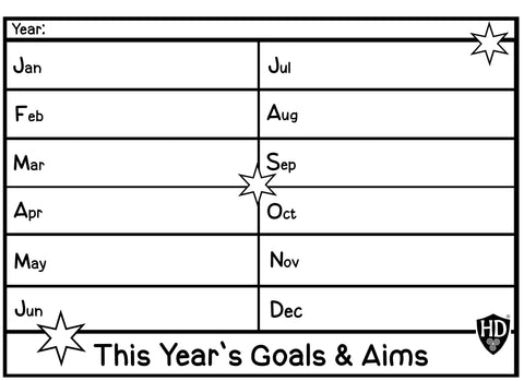 This Years Goals and Aims  (Free Digital Download)