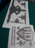 Girl Highland Dancer Decal #1 - A4 sheet