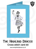 Cross Stitch Greeting Card Kit - Boy Dancer #1 - FREE p&p