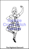 Cross Stitch Greeting Card Kit - Girl Dancer #1 - FREE p&p