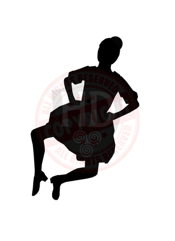 Michelle Smeltzer #2 - Girl Decal - A4 Sheet
