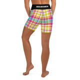 Rainbow Tartan High Waist Shorts