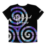Tartan Swirl Youth crew neck t-shirt #2