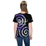 Tartan Swirl Youth crew neck t-shirt #2