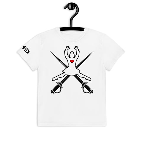 Leap with Swords youth crew neck T-shirt #2A - FREE p&p Worldwide