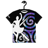 Tartan Swirl Youth crew neck t-shirt #2