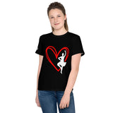 Heart Fling Youth crew neck t-shirt #2