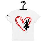 Heart Fling Youth crew neck t-shirt
