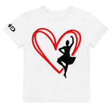 Heart Fling Youth crew neck t-shirt