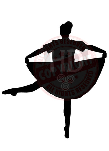 Dancer Alyssa Barrow - Girl Decal - A4 sheet