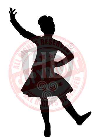 Girl Dancer Decal #32 - A4 sheet