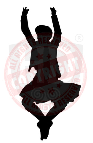 Male Highland Dancer Decal #20 - A4 Sheet