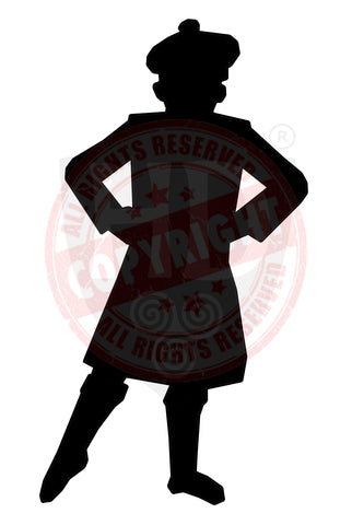 Male Highland Dancer Decal #17 - A4 Sheet