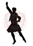 Male Highland Dancer Decal #2 - A4 Sheet