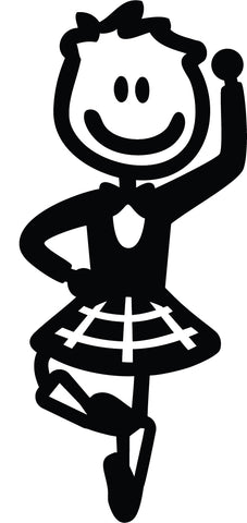 Highland Stick Boy Dancer - A4 Sheet