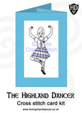 Cross Stitch Greeting Card Kit - Girl Dancer #2 - FREE p&p