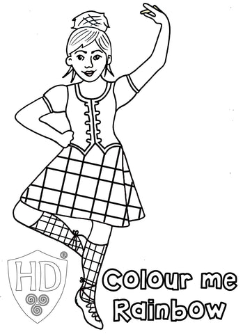 Rainbow Dancers Colour Sheet FREE Digital download!!! #3