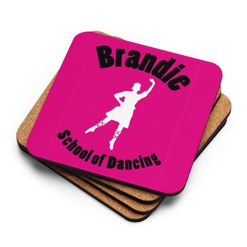 Brandie School of Dancing Cork-back coaster