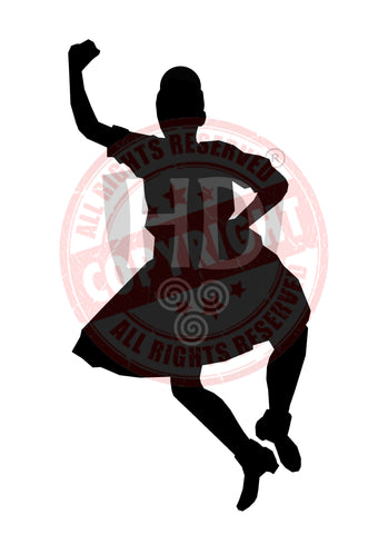 Dancer Katie-lee #3 - Girl Decal - A4 sheet