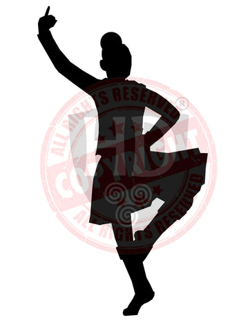 Dancer Katie-lee #1 - Girl Decal - A4 sheet