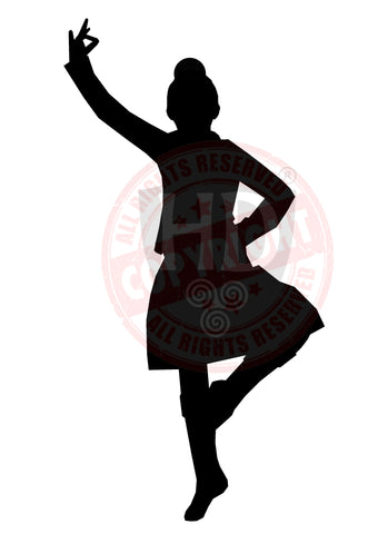 Dancer Katie-lee #2 - Girl Decal - A4 sheet