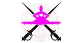 Girl Dancer and Swords Decal #1 - Girl Decal - A4 sheet