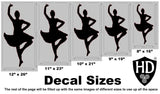 Girl Dancer Decal #9 - A4 sheet