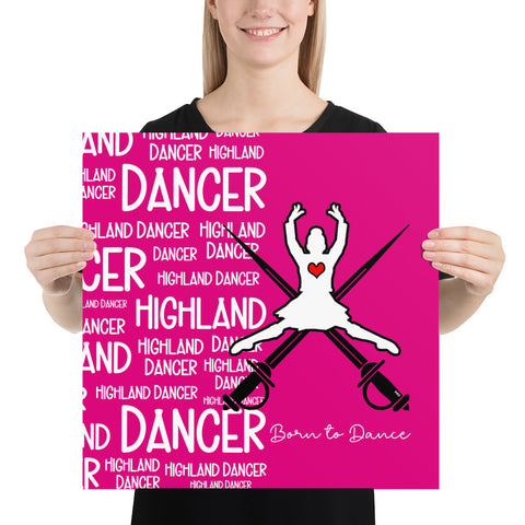 Highland Dancer Poster #1a