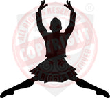 Girl Highland Dancer Decal #12