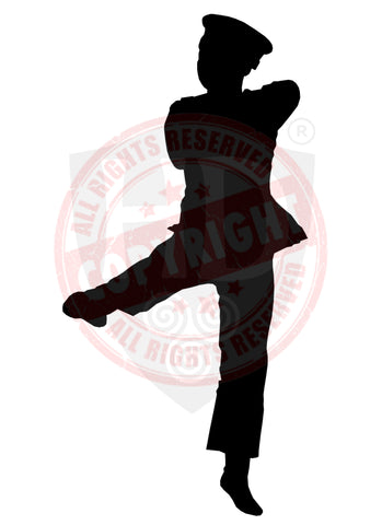 Girl Highland Dancer Decal #15 - A4 sheet