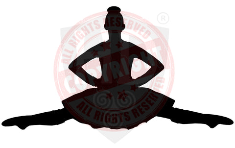 Girl Highland Dancer Decal #18 - A4 sheet